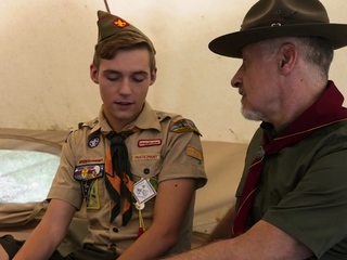 Silver fox barebacks smooth innocent boy