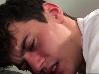 Slim Latino amateur spanked by DILF before bareback sex