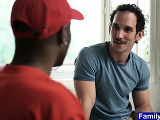 Young twink fucked bareback by stepdaddy and hunk coach