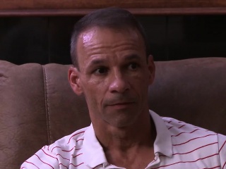 Bearded hunk dad shoving his big dick into twink ass